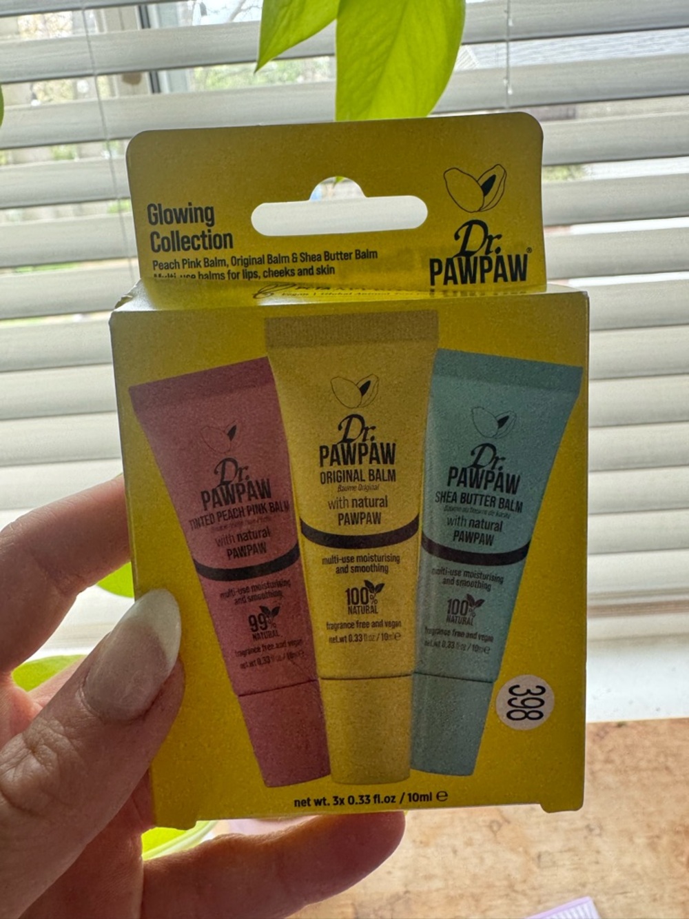 Dr. PawPaw Glowing Collection Peach Pink & Blue Balm Trio